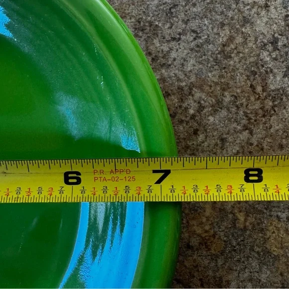 Lot of 2 FiestaWare Green 7 1/2” Salad/Dessert Plate Homer Laughlin China Co - Picture 6 of 6